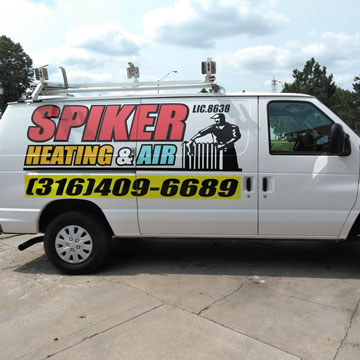 Spiker Heating & Air Van